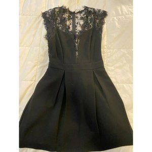 BCBG Lace Back Dress 2 XS S Black sexy lil number